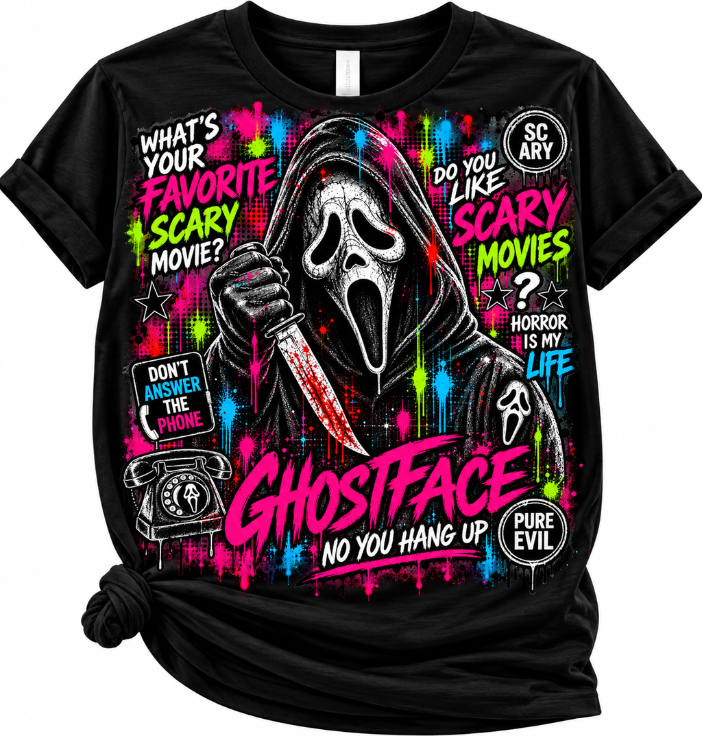 Ghostface Neon Horror
