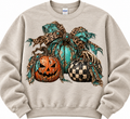 Teal Cheetah Pumpkin
